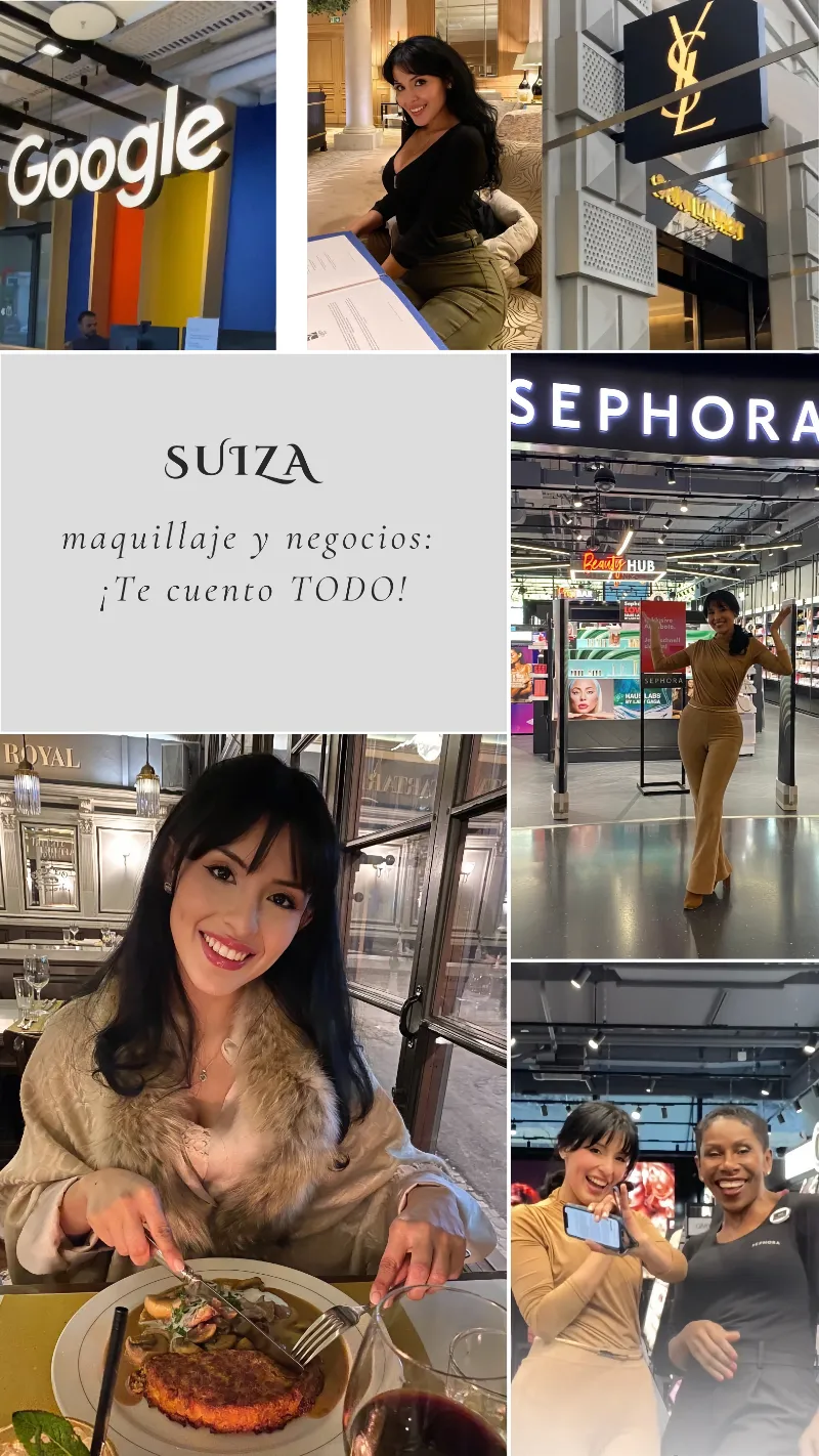 Viaje a Suiza a Suiza, donde tuvimos la oportunidad de descubrir cómo se valora el maquillaje profesional. Carolina Alvarado Academy.