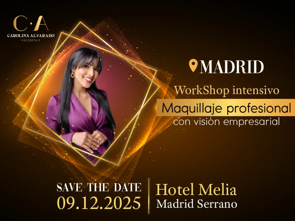 Workshop intensivo de maquillaje profesional en Madrid con CA Academy – Hotel Meliá Serrano diciembre 2025
